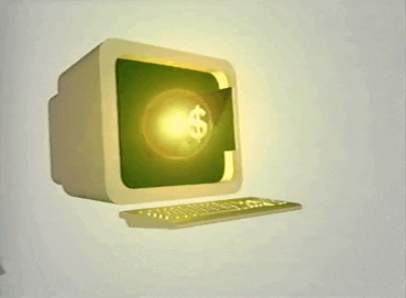 Animated retro computer
