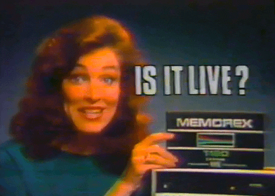 Animated vintage Memorex fragment
